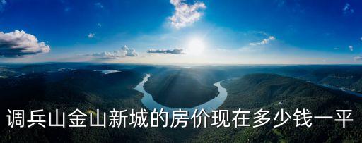 上海市金山區新城區房價，調兵山金山新城的房價現在多少錢一平