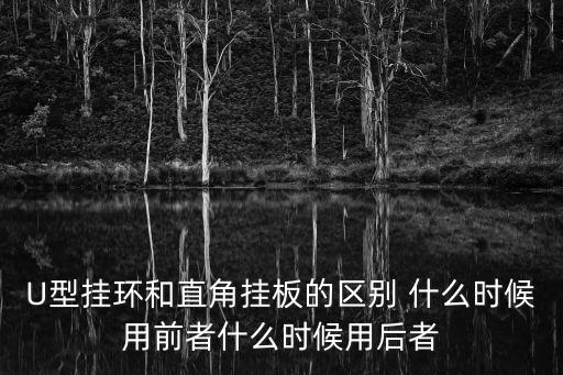 U型掛環和直角掛板的區別 什么時候用前者什么時候用后者