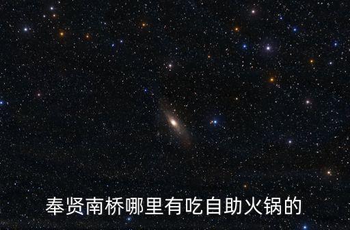 奉賢南橋哪里有吃自助火鍋的