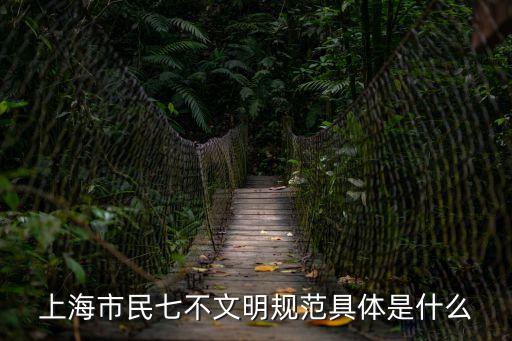 上海市新七步規范是什么，上海市民七不文明規范具體是什么