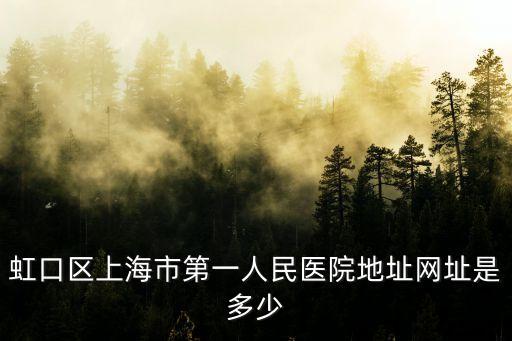 上海市第一人民醫院天宇，上海第一人民醫院