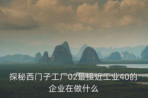 上海市經信委裝備產業處走訪西門子公司，探秘西門子工廠02最接近工業40的企業在做什么