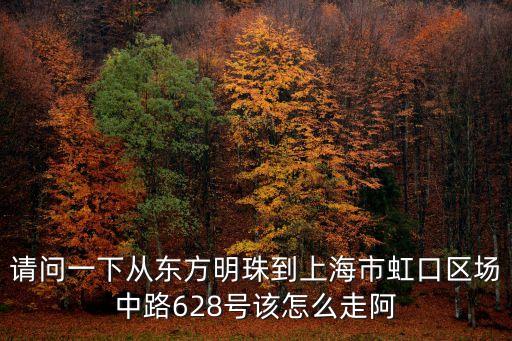 請問一下從東方明珠到上海市虹口區場中路628號該怎么走阿