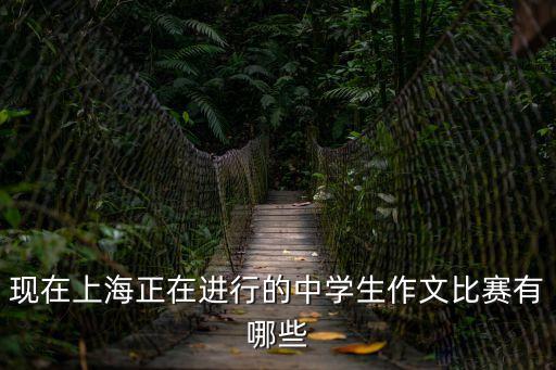 現(xiàn)在上海正在進(jìn)行的中學(xué)生作文比賽有哪些