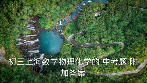初三上海數學物理化學的 中考題 附加答案