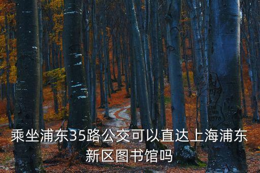 上海市浦東35路公交車路線，乘坐浦東35路公交可以直達上海浦東新區圖書館嗎
