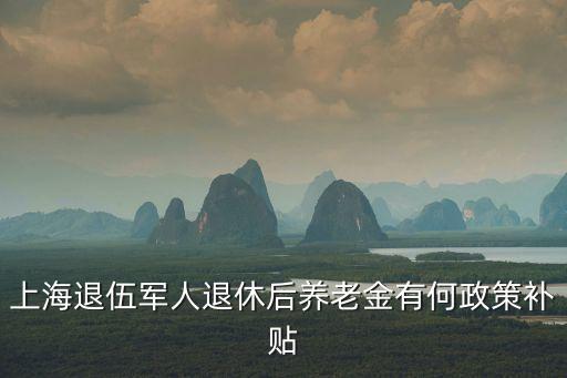 上海市轉業軍人繳納社保金，上海退伍軍人退休后養老金有何政策補貼