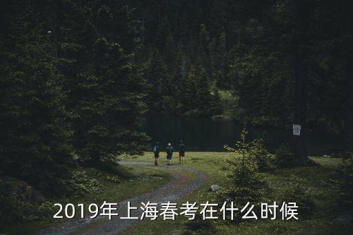 2019年上海市春季高考時間，2019年上海春考在什么時候