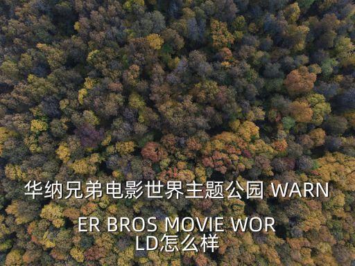 廣州華納兄弟公園，華納兄弟電影世界主題公園 WARNER BROS MOVIE WORLD怎么樣
