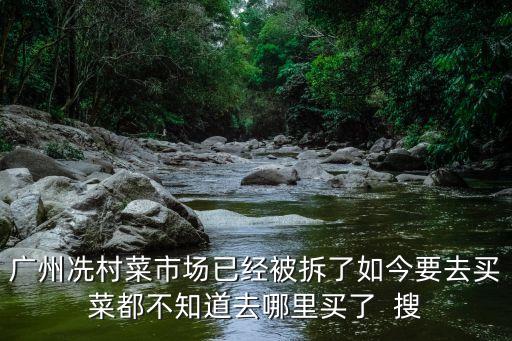 廣州封閉小區(qū)如何買菜，廣州冼村菜市場已經(jīng)被拆了如今要去買菜都不知道去哪里買了  搜