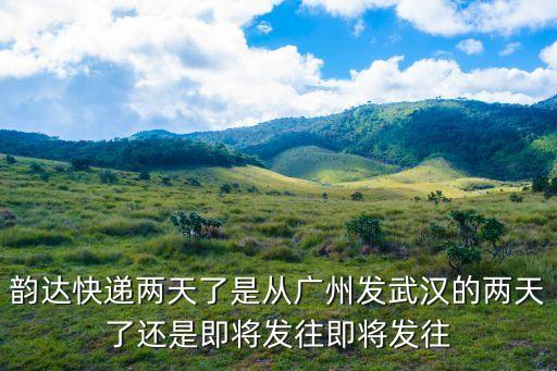 韻達快遞兩天了是從廣州發武漢的兩天了還是即將發往即將發往