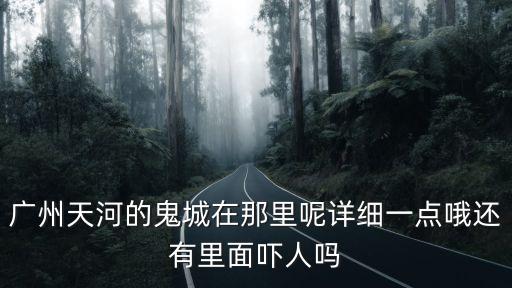 廣州夜晚黑白交替，廣州天河的鬼城在那里呢詳細一點哦還有里面嚇人嗎
