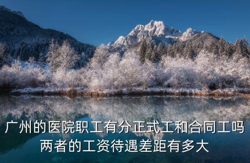 廣州的醫院職工有分正式工和合同工嗎兩者的工資待遇差距有多大