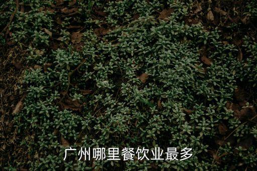 廣州哪里餐飲業(yè)最多