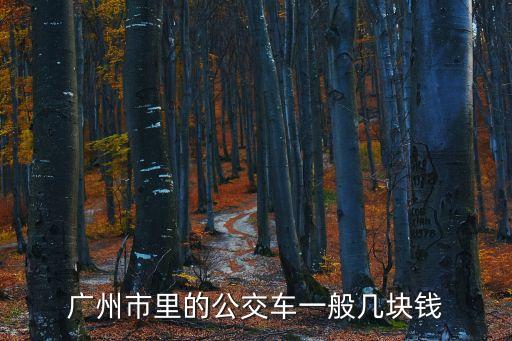 廣州市里的公交車一般幾塊錢