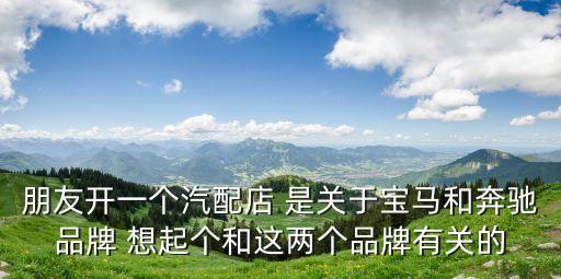 朋友開一個汽配店 是關于寶馬和奔馳品牌 想起個和這兩個品牌有關的