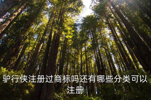 驢行俠注冊過商標嗎還有哪些分類可以注冊
