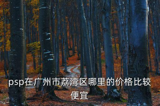 psp在廣州市荔灣區哪里的價格比較便宜