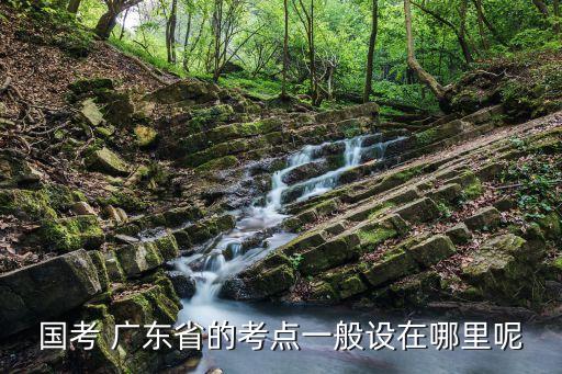廣州國才考點，國考 廣東省的考點一般設在哪里呢
