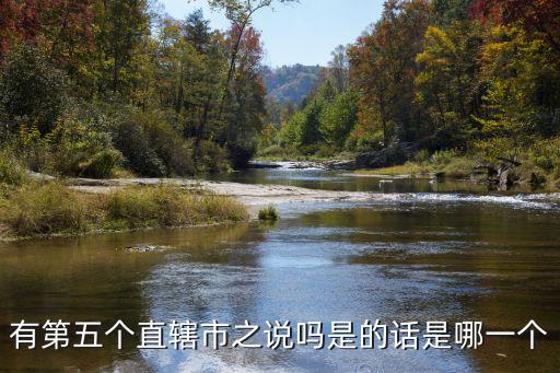 有第五個直轄市之說嗎是的話是哪一個