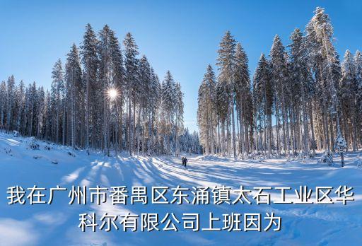 我在廣州市番禺區東涌鎮太石工業區華科爾有限公司上班因為