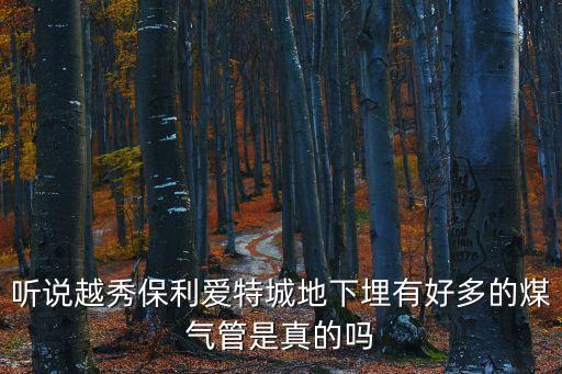 聽說越秀保利愛特城地下埋有好多的煤氣管是真的嗎