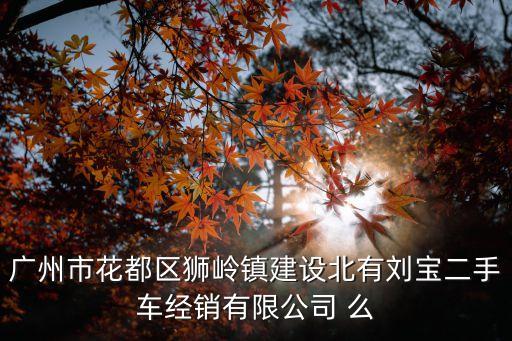 廣州獅嶺鎮(zhèn)二手車，花都區(qū)獅嶺鎮(zhèn)的二手市場在那里