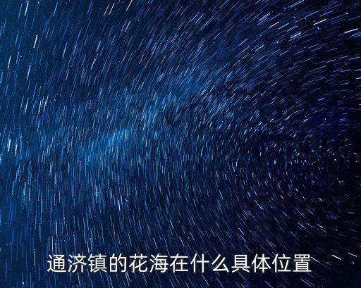 廣州通濟花海視頻，通濟鎮的花海在什么具體位置