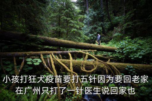 小孩打狂犬疫苗要打五針因為要回老家在廣州只打了一針醫(yī)生說回家也
