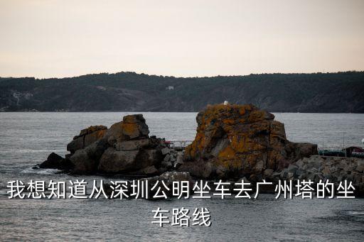 在深圳可以看到廣州塔，我想知道從深圳公明坐車去廣州塔的坐車路線