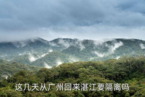 在廣州回湛江市要隔離嗎，廣州到湛江目前需求隔離嗎