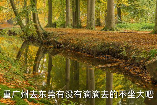 廣州現在有滴滴去東莞嗎，重廣州去東莞有沒有滴滴去的不坐大吧
