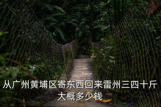 從廣州黃埔區寄東西回來雷州三四十斤大概多少錢