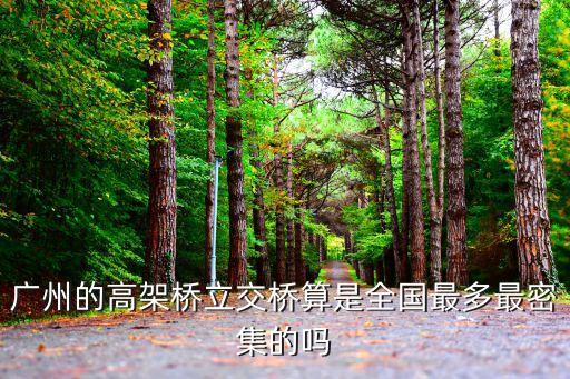 廣州的高架橋有多少，廣州的高架橋立交橋算是全國最多最密集的嗎
