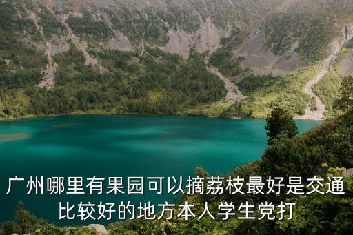 廣州哪里有果園可以摘荔枝最好是交通比較好的地方本人學生黨打