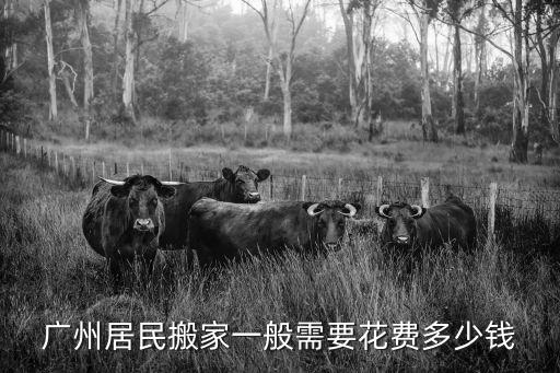 廣州居民搬家一般需要花費多少錢