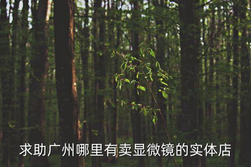 求助廣州哪里有賣顯微鏡的實體店