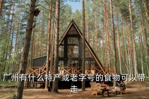 廣州有什么特產(chǎn)或老字號(hào)的食物可以帶走