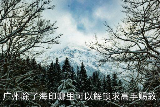 廣州什么破解，求助廣州哪里有硬解
