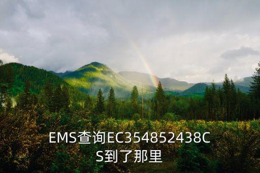 EMS查詢EC354852438CS到了那里