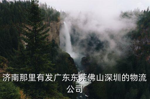濟南那里有發廣東東莞佛山深圳的物流公司