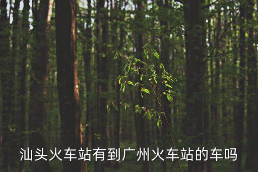 汕頭開往廣州的班車，從汕頭有到廣州番禺的直通車嗎