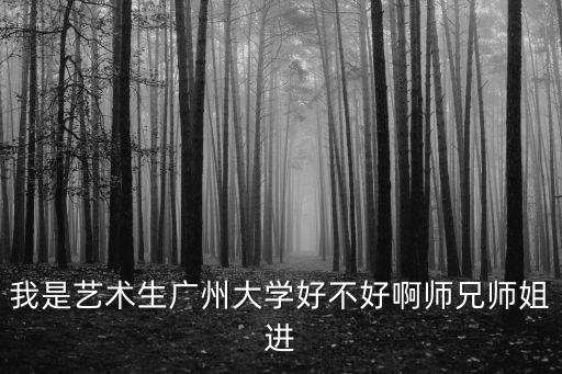 我是藝術生廣州大學好不好啊師兄師姐進