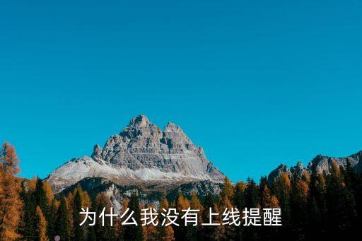 為什么我沒有上線提醒