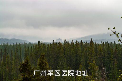 廣州軍區醫院地址屬哪個區，廣州軍區醫院地址