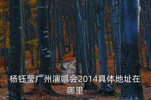 楊鈺瑩2014廣州演唱會完整版視頻，楊鈺瑩廣州演唱會2014具體地址在哪里