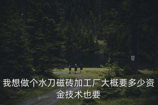 我想做個水刀磁磚加工廠大概要多少資金技術也要