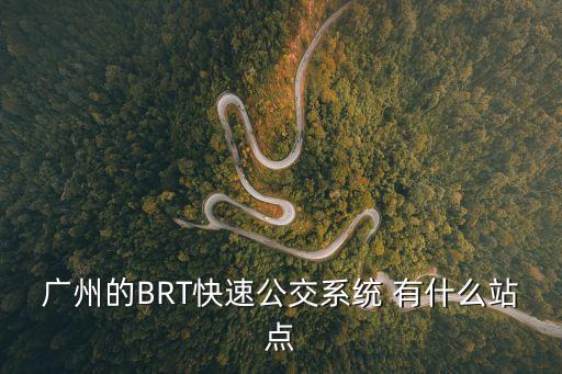 廣州的BRT快速公交系統(tǒng) 有什么站點(diǎn)