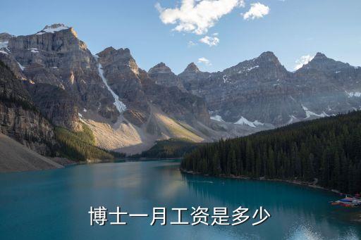 博士一月工資是多少