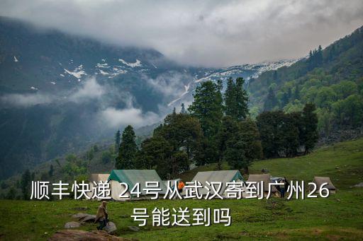 順豐快遞 24號從武漢寄到廣州26號能送到嗎